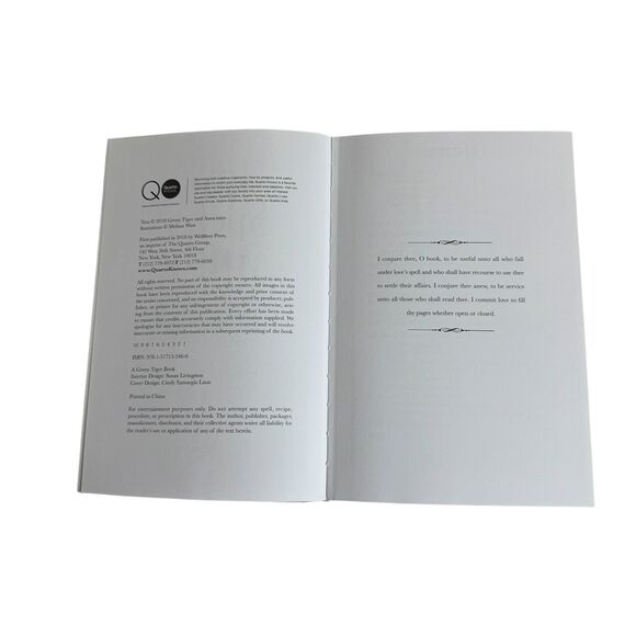 Love Spells: A Handbook of Magic Charms and Potions Hardcover Anastasia Greywolf - Picture 3 of 6